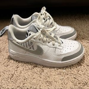 Gently worn Nike Air Force 1 kids shoes, size 11c